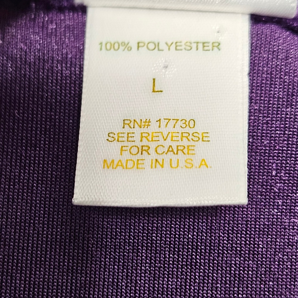 Gilligan O'Malley Tank Top Womens Large Purple Velvet Scoop Neck Made in USA - Picture 5 of 8